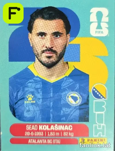 Sead Kolasinac #BIH4 — Lámina Panini FIFA World Cup 2026 (Bosnia and Herzegovina)