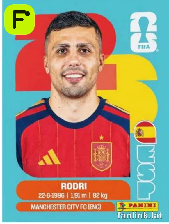 Rodri #ESP10 · Panini Mundial 2026 (Spain) · FanLink