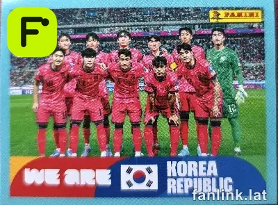 Team Photo #KOR13 — Lámina Panini FIFA World Cup 2026 (South Korea)