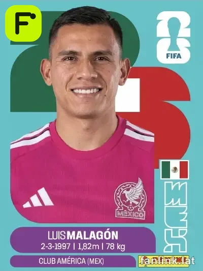 Luis Malagón #MEX2 — Lámina Panini FIFA World Cup 2026 (Mexico)