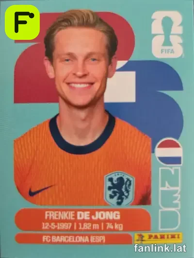 Frenkie de Jong Panini World Cup 2026 Sticker Price Guide · FanLink